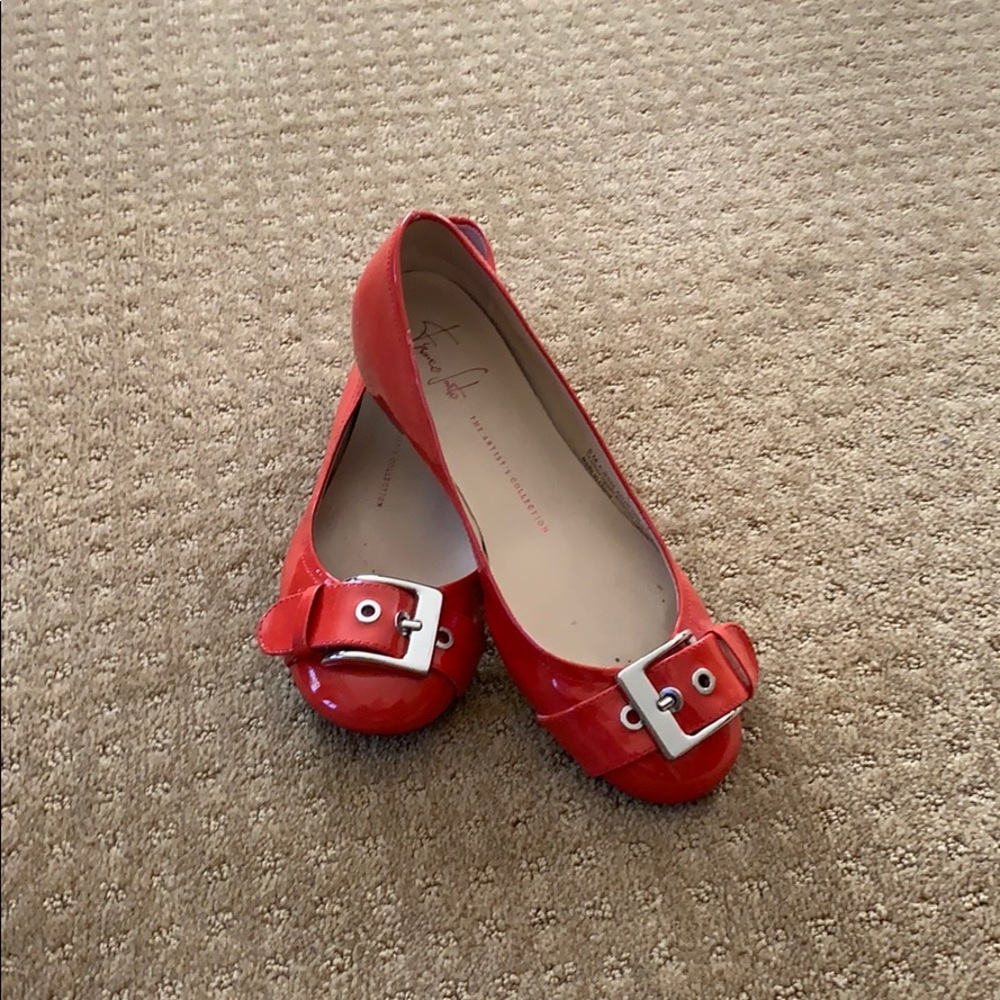 Franco Sarto patent leather loafers